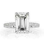 4.50ct Emerald Cut Diamond Engagement Ring