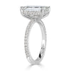 4.50ct Emerald Cut Diamond Engagement Ring