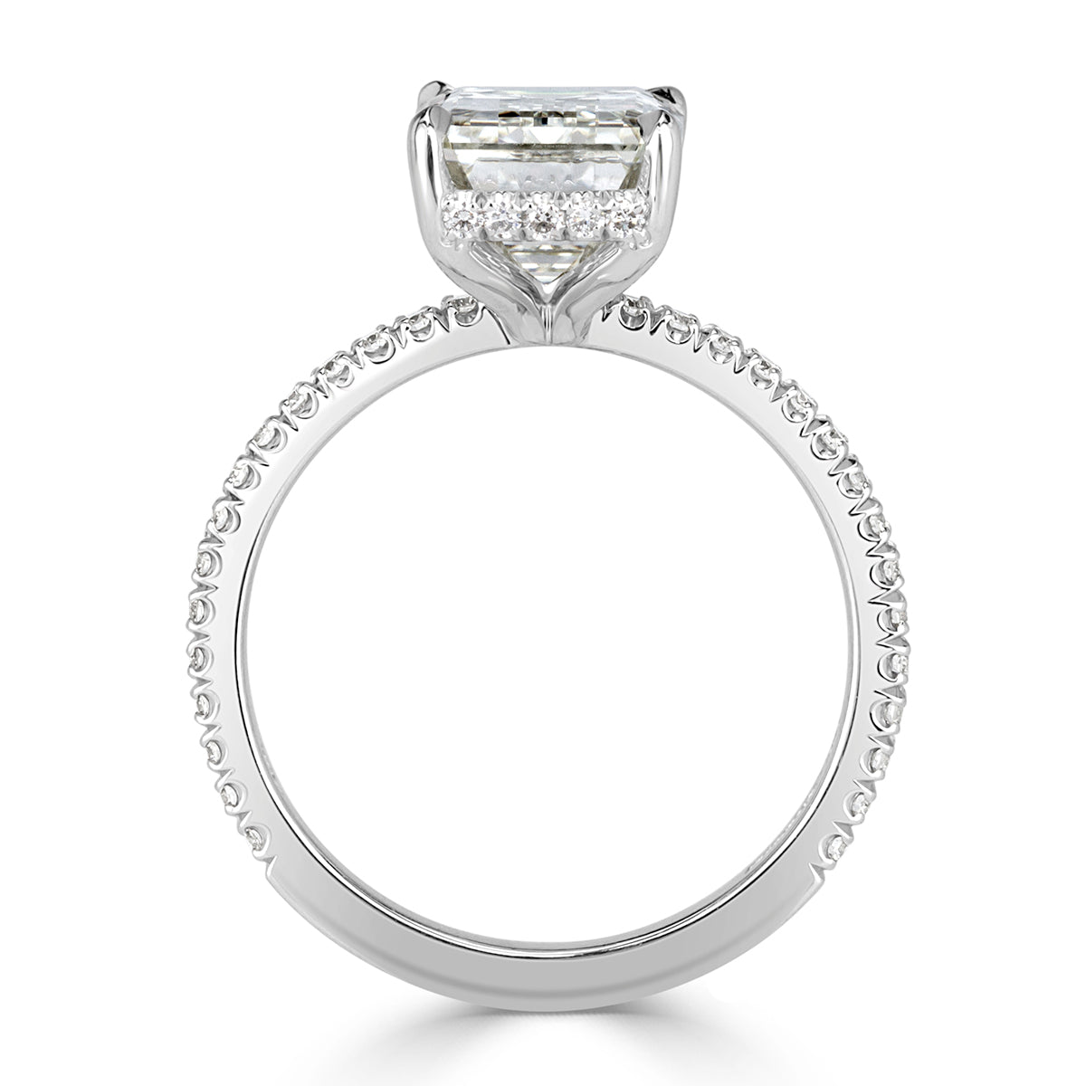 4.50ct Emerald Cut Diamond Engagement Ring