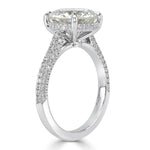 3.89ct Round Brilliant Cut Diamond Engagement Ring