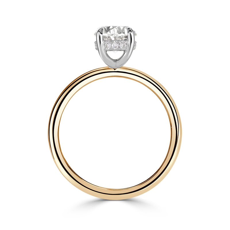1.30ct Oval Cut Diamond Engagement Ring