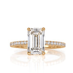 2.92ct Emerald Cut Diamond Engagement Ring