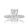 3.97ct Elongated Cushion Cut Diamond Engagement Ring