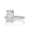 3.97ct Elongated Cushion Cut Diamond Engagement Ring