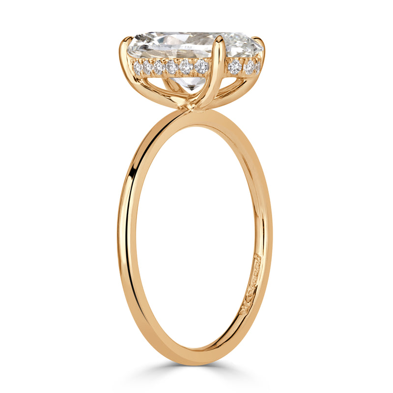 3.12ct Oval Cut Diamond Engagement Ring
