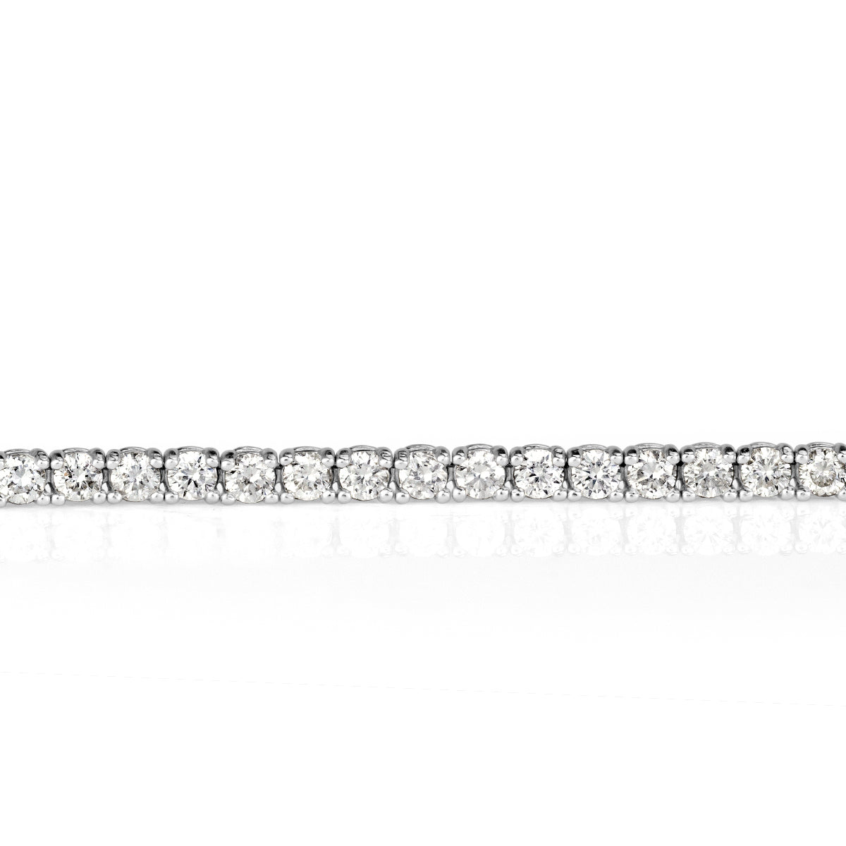 2.45ct Round Brilliant Cut Diamond Tennis Bracelet in 18k White Gold
