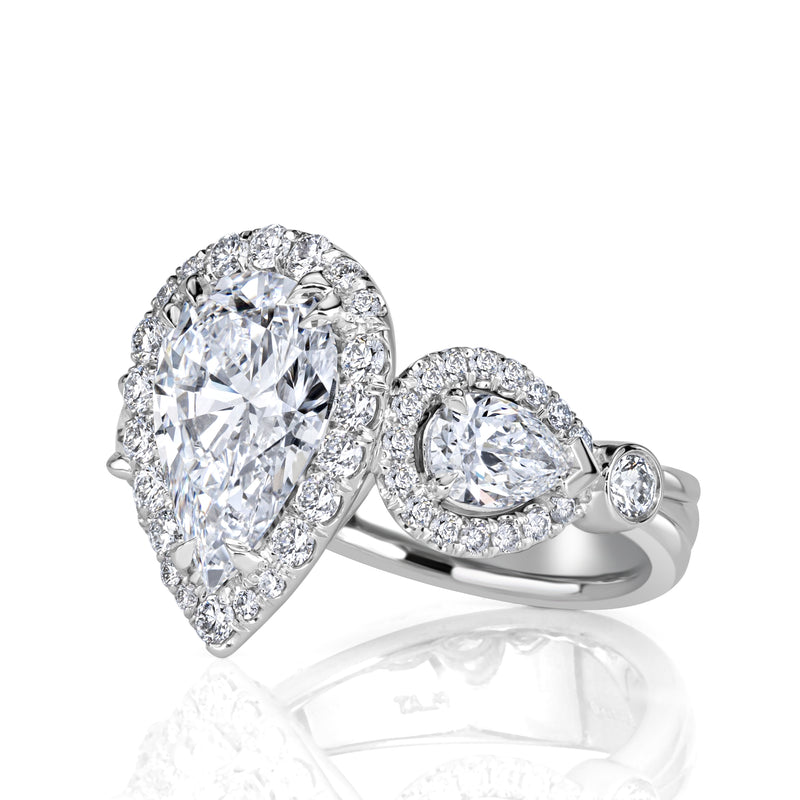 4.77ct Pear Shape Diamond Engagement Ring