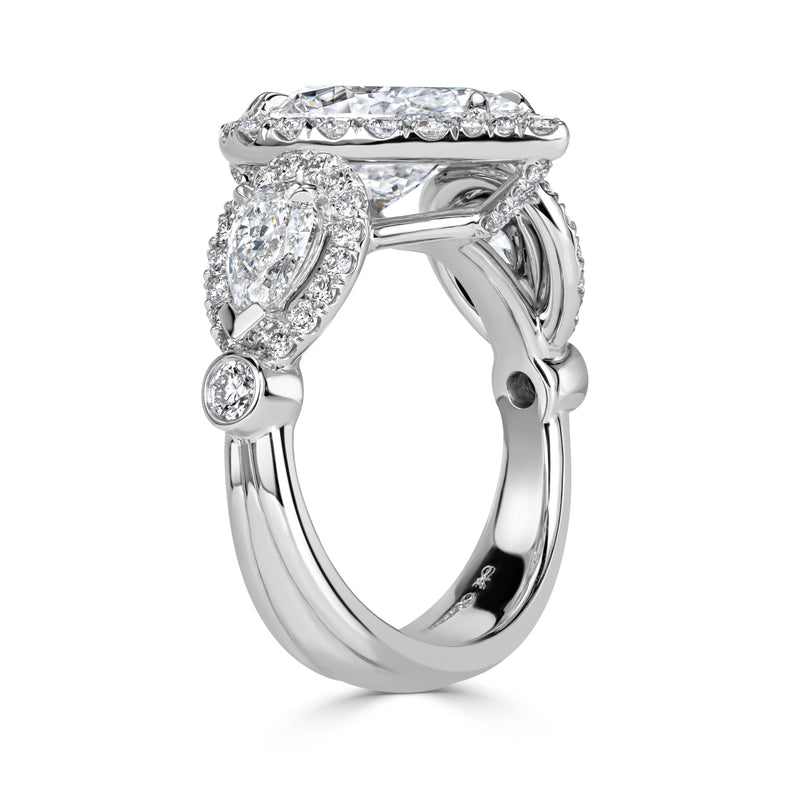4.77ct Pear Shape Diamond Engagement Ring