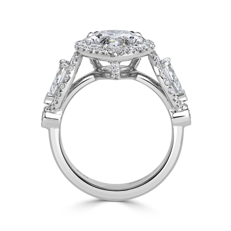 4.77ct Pear Shape Diamond Engagement Ring