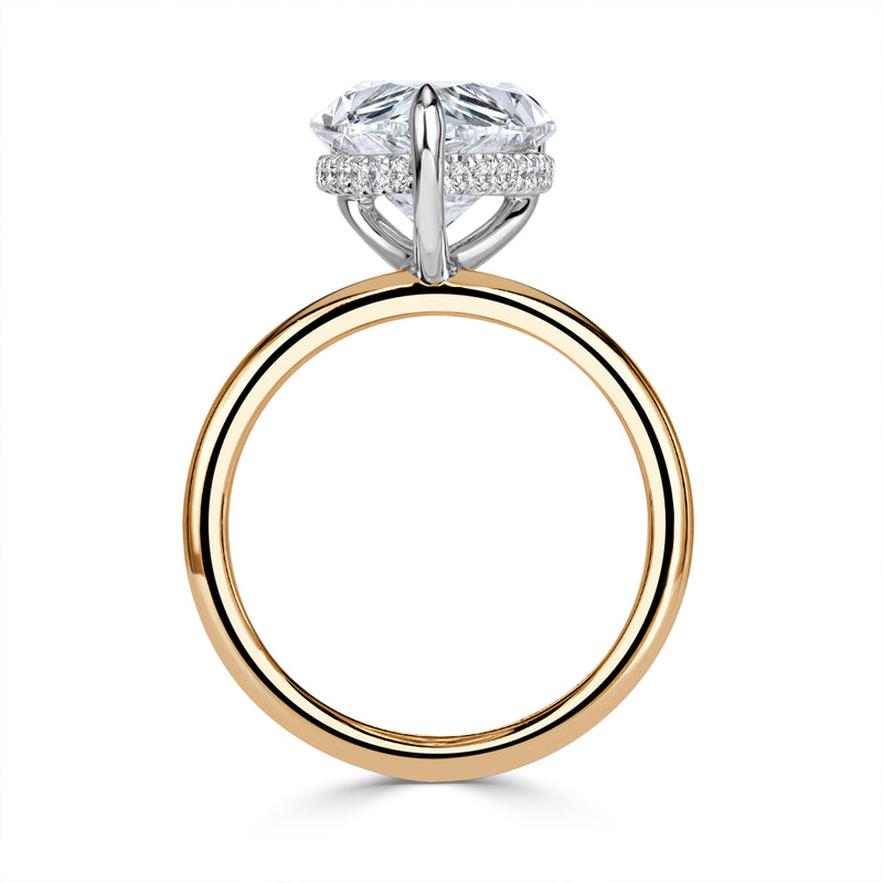 5.21ct Pear Shape Diamond Engagement Ring