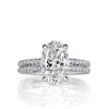3.42ct Oval Cut Diamond Engagement Ring