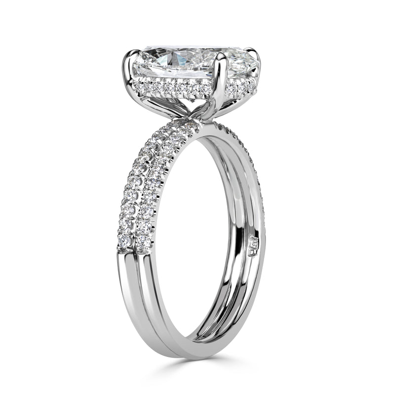 3.42ct Oval Cut Diamond Engagement Ring
