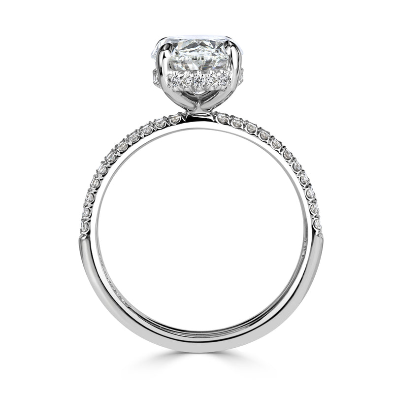 3.42ct Oval Cut Diamond Engagement Ring