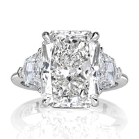 7.70ct Radiant Cut Diamond Engagement Ring