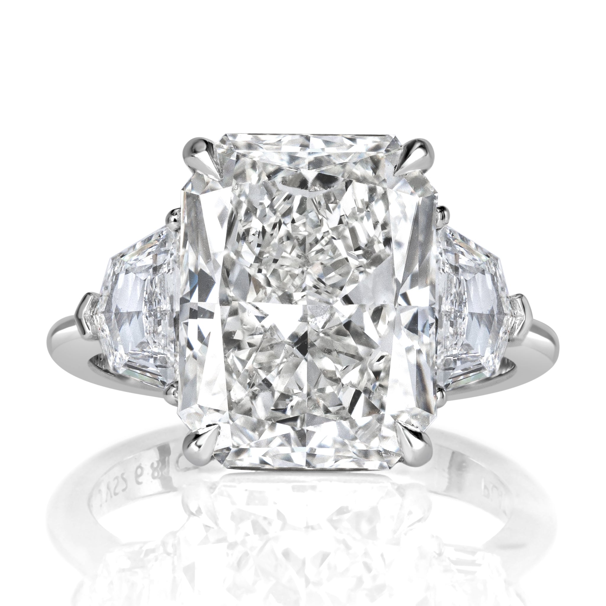 7.70ct Radiant Cut Diamond Engagement Ring