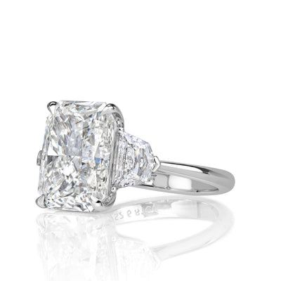7.70ct Radiant Cut Diamond Engagement Ring