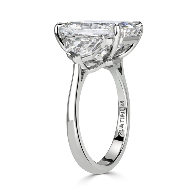 7.70ct Radiant Cut Diamond Engagement Ring