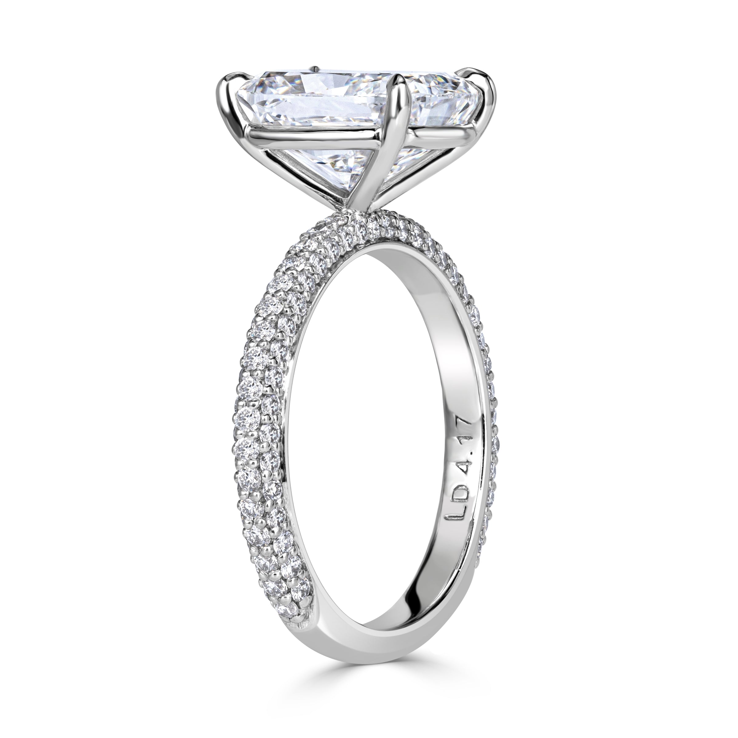4.83ct Cushion Cut Diamond Engagement Ring