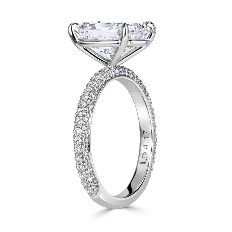 4.83ct Cushion Cut Diamond Engagement Ring