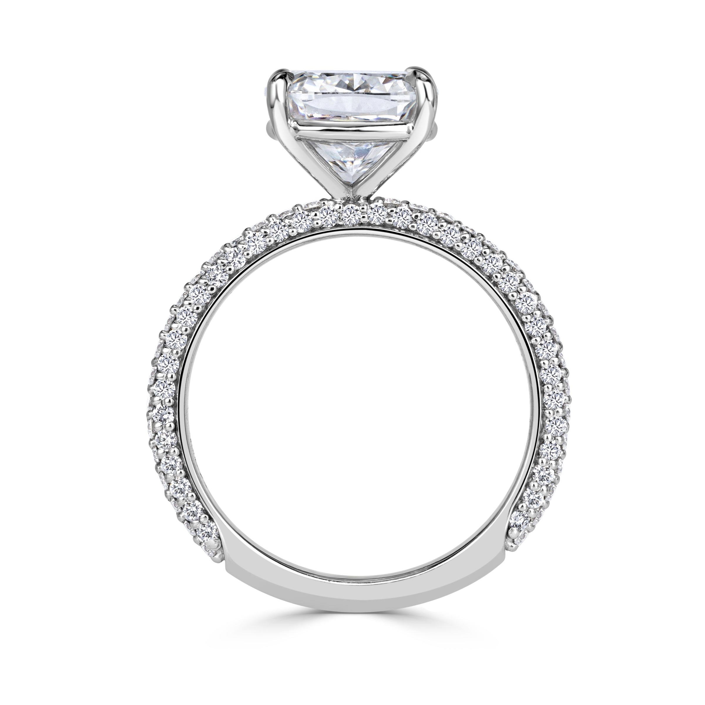 4.83ct Cushion Cut Diamond Engagement Ring