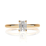 0.70ct Emerald Cut Diamond Engagement Ring