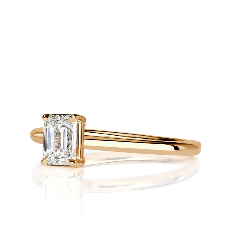 0.70ct Emerald Cut Diamond Engagement Ring