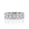8.30ct Radiant Cut Diamond Eternity Band in 18k White Gold