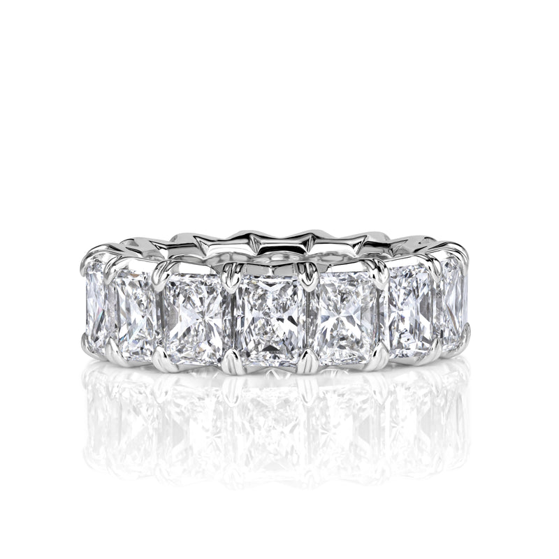 8.30ct Radiant Cut Diamond Eternity Band in 18k White Gold