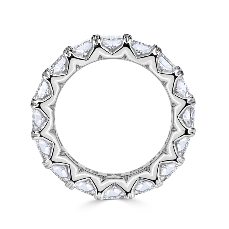 8.30ct Radiant Cut Diamond Eternity Band in 18k White Gold
