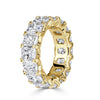 8.30ct Radiant Cut Diamond Eternity Band in 18k Yellow Gold