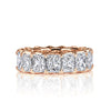 8.30ct Radiant Cut Diamond Eternity Band in 18k Rose Gold