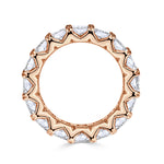 8.30ct Radiant Cut Diamond Eternity Band in 18k Rose Gold