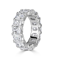 8.30ct Radiant Cut Diamond Eternity Band in Platinum