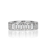 3.41ct Baguette Cut Diamond Eternity Band in 18k White Gold