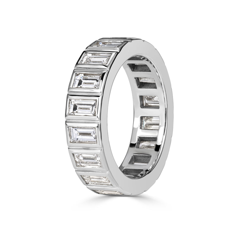 3.41ct Baguette Cut Diamond Eternity Band in Platinum