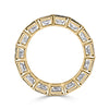 7.78ct Radiant Cut Bezel Set Diamond Eternity Band in 18K Yellow Gold
