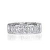 7.78ct Radiant Cut Diamond Eternity Band in Platinum