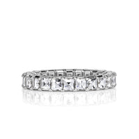2.40ct Pixel Cut Diamond Eternity Band in 18k White Gold