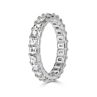 2.40ct Pixel Cut Diamond Eternity Band in 18k White Gold