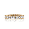 2.40ct Pixel Cut Diamond Eternity Band in 18k Champagne Yellow Gold