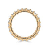 2.40ct Pixel Cut Diamond Eternity Band in 18k Champagne Yellow Gold