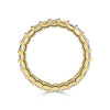 2.40ct Pixel Cut Diamond Eternity Band in 18k Yellow Gold