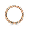 2.40ct Pixel Cut Diamond Eternity Band in 18k Rose Gold