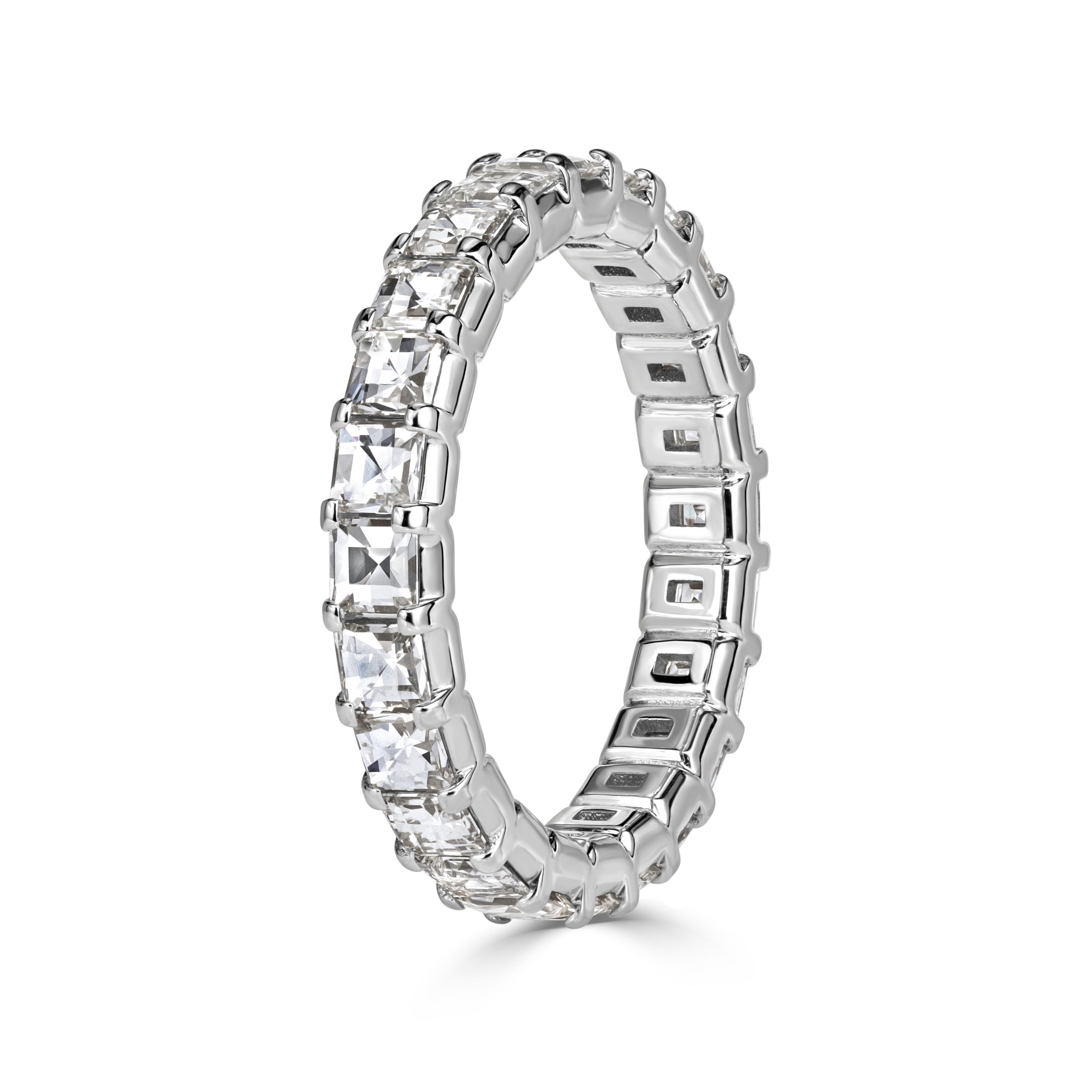 2.40ct Pixel Cut Diamond Eternity Band in Platinum