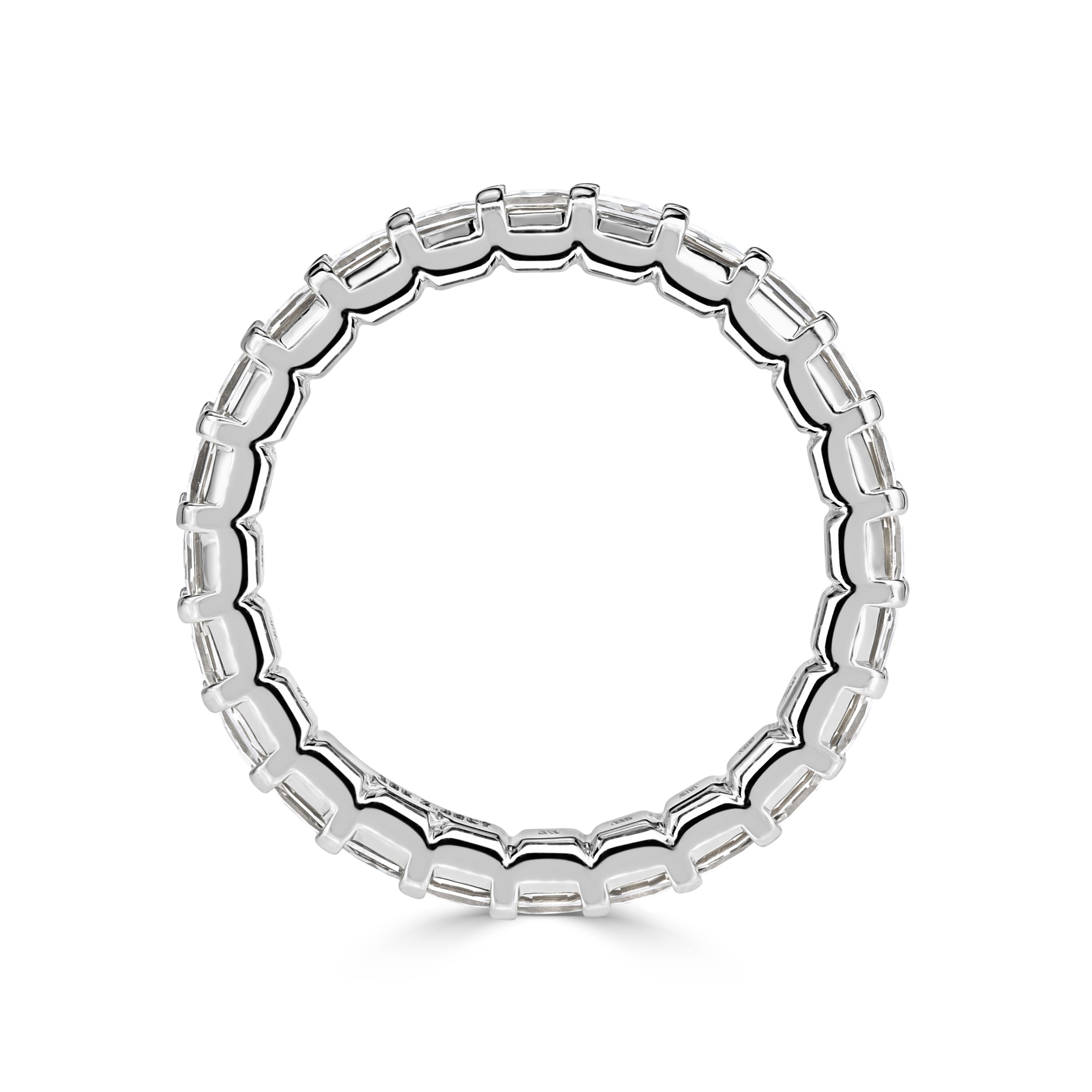 2.40ct Pixel Cut Diamond Eternity Band in Platinum