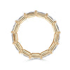 2.21ct French Cut Diamond Eternity Band in 18K Champagne Yellow Gold