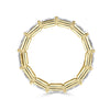 2.21ct French Cut Diamond Eternity Band in 18K Yellow Gold
