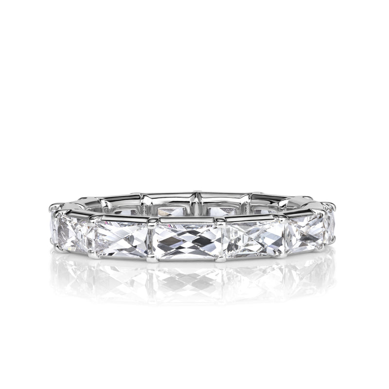 2.21ct French Cut Diamond Eternity Band in Platinum