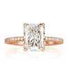 3.14ct Radiant Cut Diamond Engagement Ring