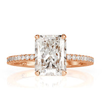 3.14ct Radiant Cut Diamond Engagement Ring